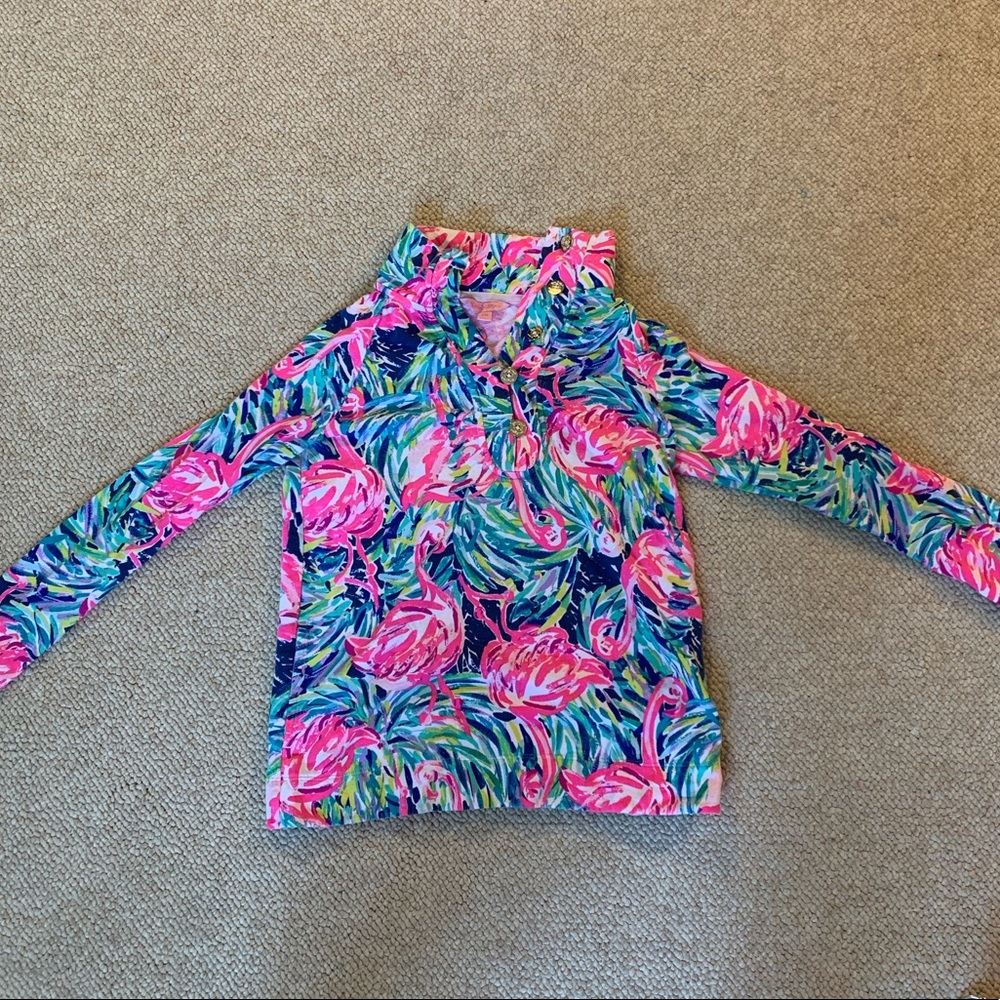 Lilly Pulitzer Pink Flamingo Pullover